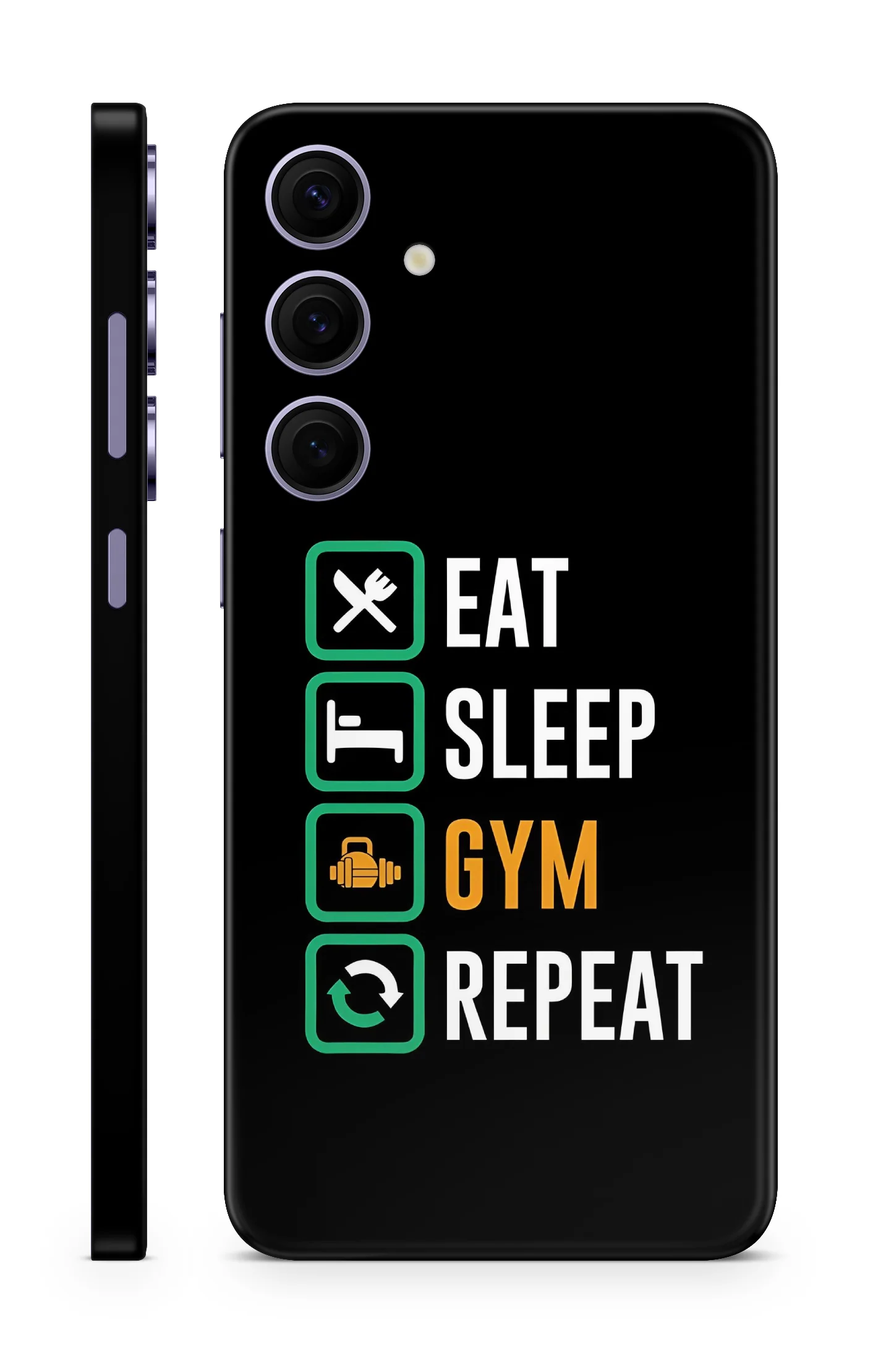 Eat Sleep Gym Repeat Mobile Skin - Image 2